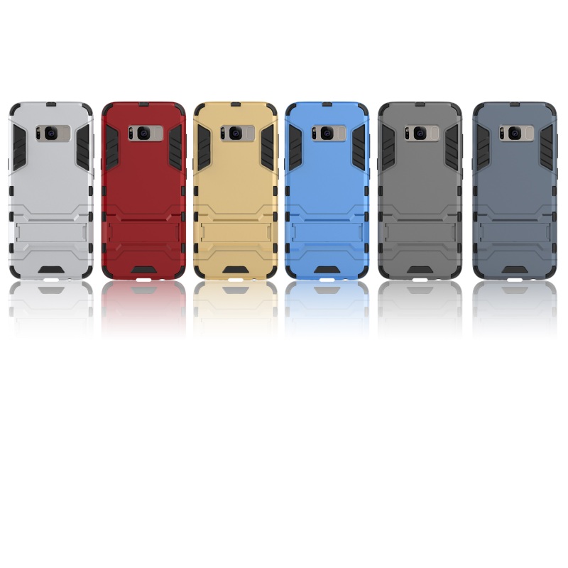 เคส Samsung Galaxy S8 Plus #เคสฝาหลัง PC + TPU Hybrid Back Case มีขาตั้ง