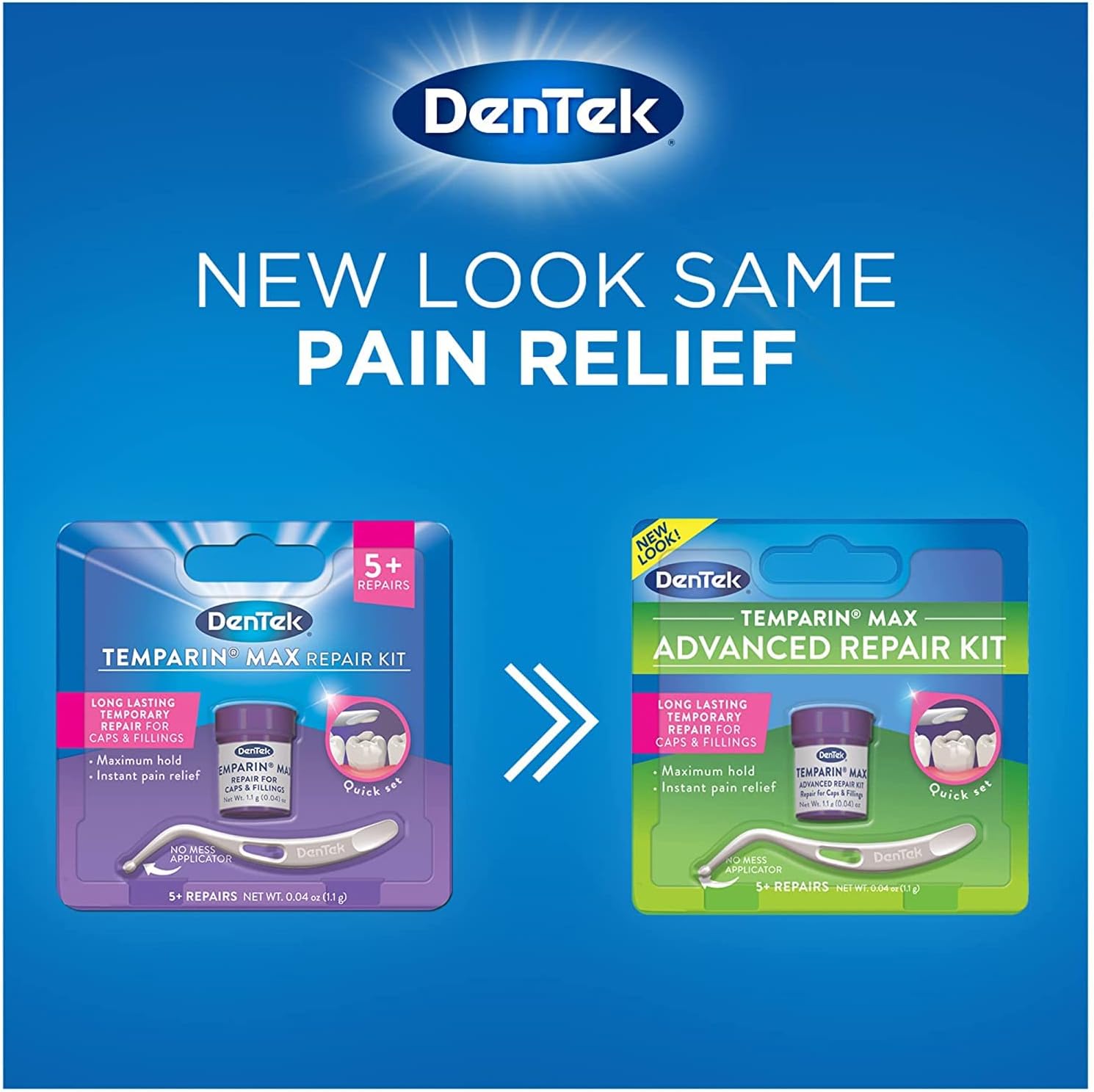 DenTek® Temparin Max Advanced Dental Repair Kit ชุดซ่อมฟันชั่วคราว อุดฟัน