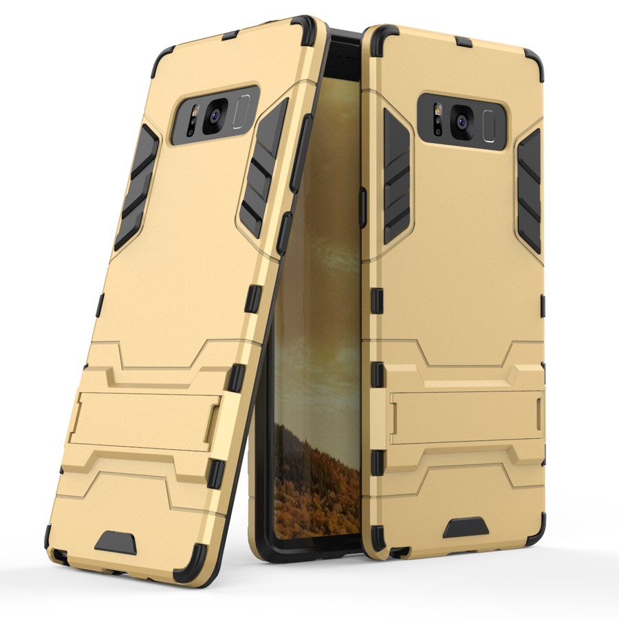 Case Samsung Galaxy Note 8 #เคสฝาหลัง Cool Guard ไฮบริด พลาสติก+TPU มีขาตั้งในตัว