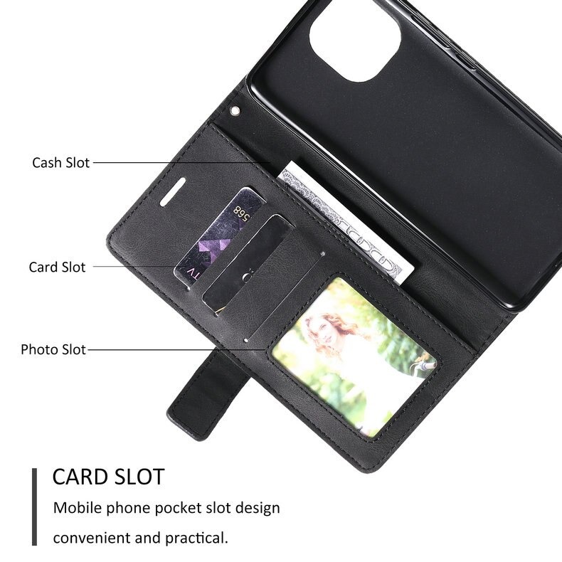 เคส Xiaomi Mi 11 #เคสฝาพับหนัง PU มีช่องเสียบบัตรอื่นๆในตัว Geometric Pattern Leather Card Holder Protective