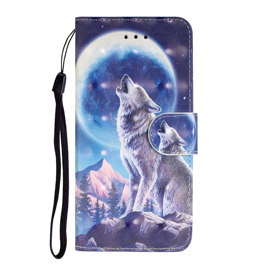 เคส Huawei Nova 5T #เคสฝาพับหนัง PU แบบกระเป๋าสตางค์ Light Spot Decor Patterned PU Leather Wallet