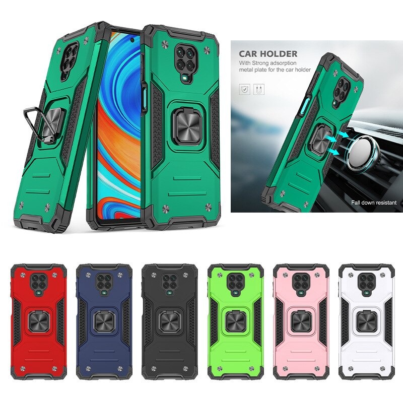 เคส Redmi Note 9 Pro/Redmi Note 9S เคสฝาหลัง Hybrid TPU+PC มีแหวนสวมนิ้ว
