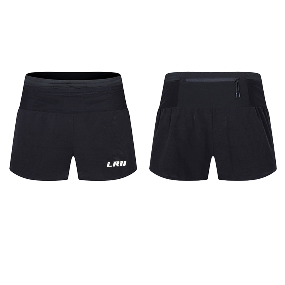 กางเกงวิ่งเทรล 2" (ไม่มีซับใน) ใส่ได้ทั้งชาย - หญิง มีกระเป๋าใส่ของที่รอบเอวในตัว (F34)