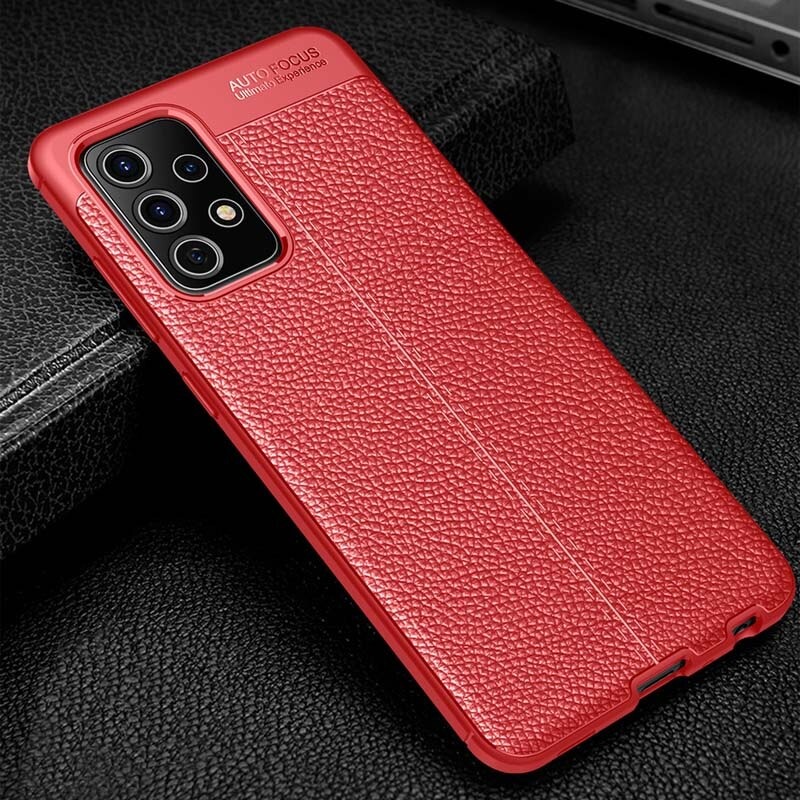 เคส Samsung Galaxy A53 5G #เคสฝาหลัง TPU ผิวลิ้นจี่ช่วยป้องกันลายนิ้วมือและกันลื่นได้ดี