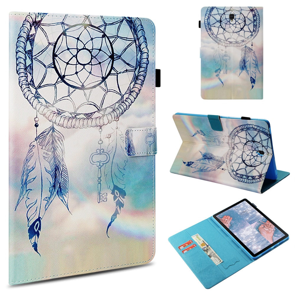 Case Samsung Galaxy Tab S4 10.5 T830 T835 #เคสฝาพับหนัง PU พิมพ์ลวดลาย Pattern Printing Wallet Stand Smart Awakening Leather