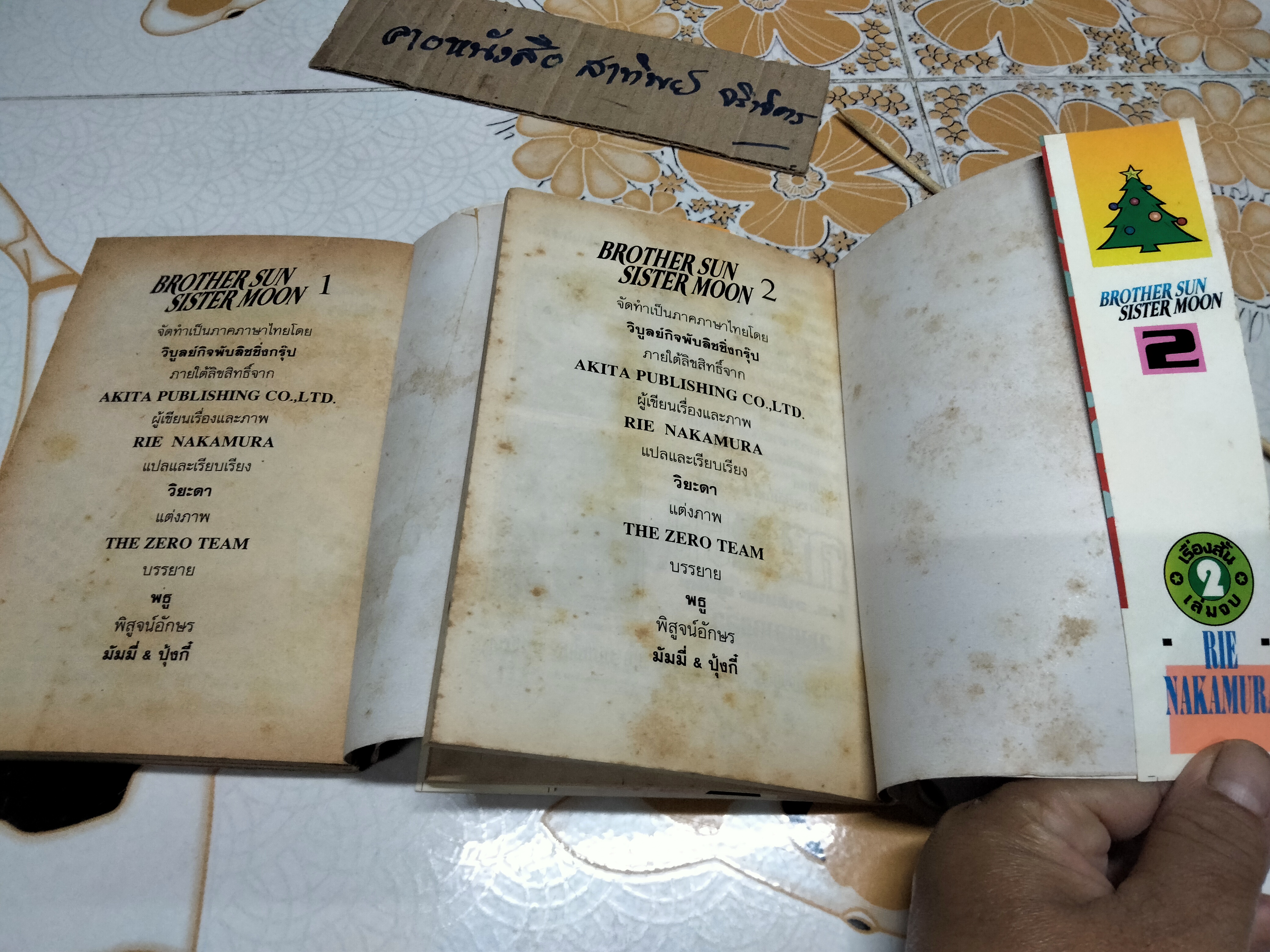 หนังสือการ์ตูน BROTHER SON SISTER MOON (2 เล่มจบ) RIE NAKAMURA **สินค้าหมด**