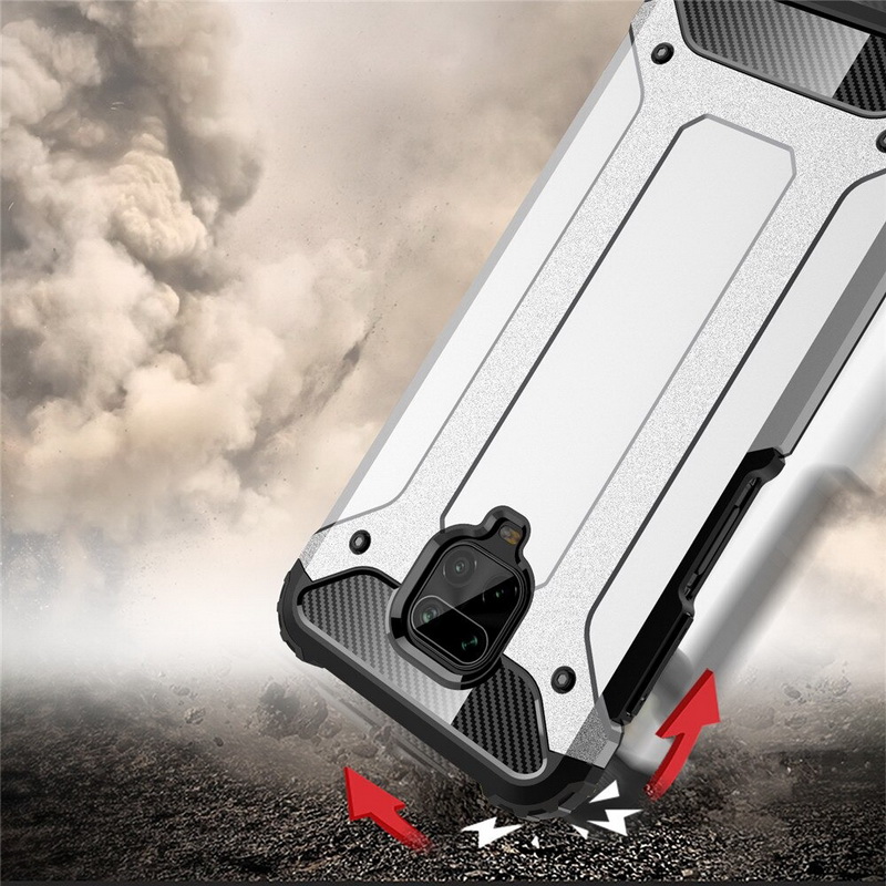 เคส Redmi Note 9 Pro/Redmi Note 9S #เคสฝาหลังเกราะป้องกัน ไฮบริด พลาสติก+TPU Heavy Duty Rugged Hybrid