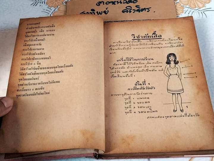 ตำราตัดเสื้อสตรี โดย พรเพ็ญ เรียนด้วยตนเอง มีภาพ 150 ภาพ **สินค้าหมด**