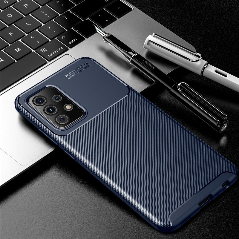 Case Samsung Galaxy A53 5G#เคสฝาหลังนิ่ม Carbon Fiber Anti-drop TPU Protection