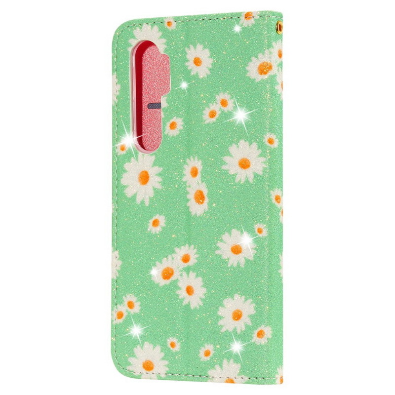 Case Xiaomi Mi Note 10 Lite #เคสฝาพับหนัง PU ลายดอกไม้ Beauty Case Flip Stand Card Leather Cover for Girl Women