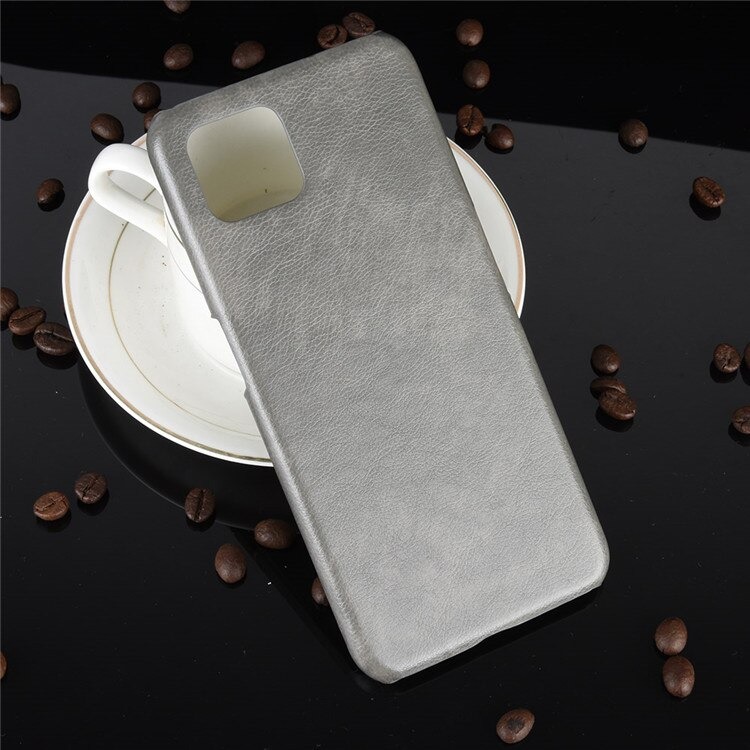 เคส OPPO Reno 4Z 5G #เคสฝาหลังพลาสติกแข็งเคลือบหนัง PU ลายผิวลิ้นจี่ Litchi Skin Leather Coated