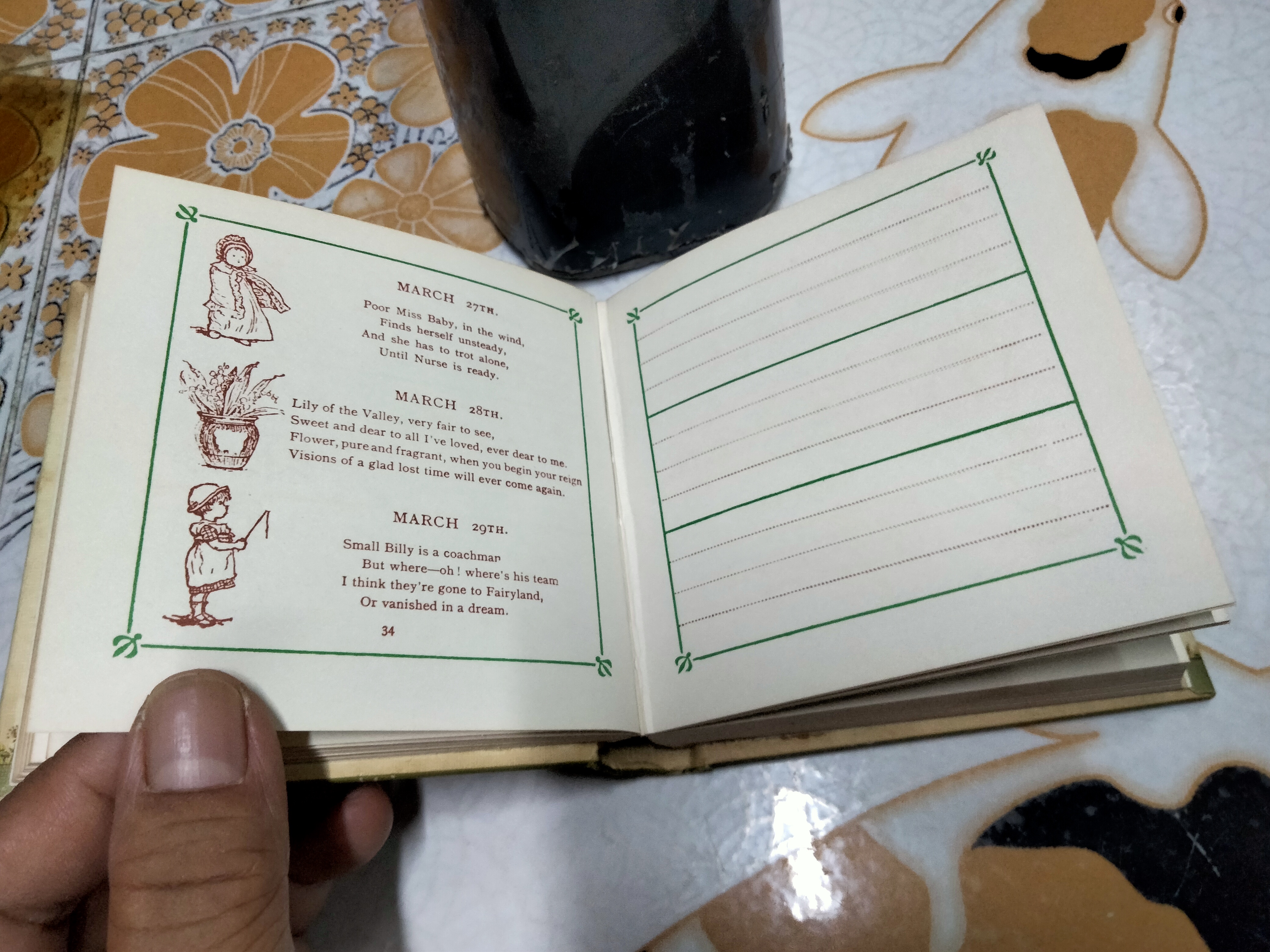 Kate Greenaway 's birthday book สมุดบันทึกวันเกิด **สินค้าหมด**