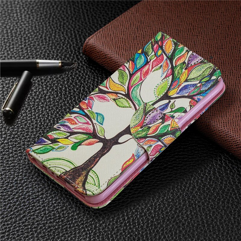 เคส Huawei Y9 Prime 2019 #เคสฝาพับกระเป๋าสตางค์หนัง PU พิมพ์ลายสวยๆ Pattern Printing Leather Wallet
