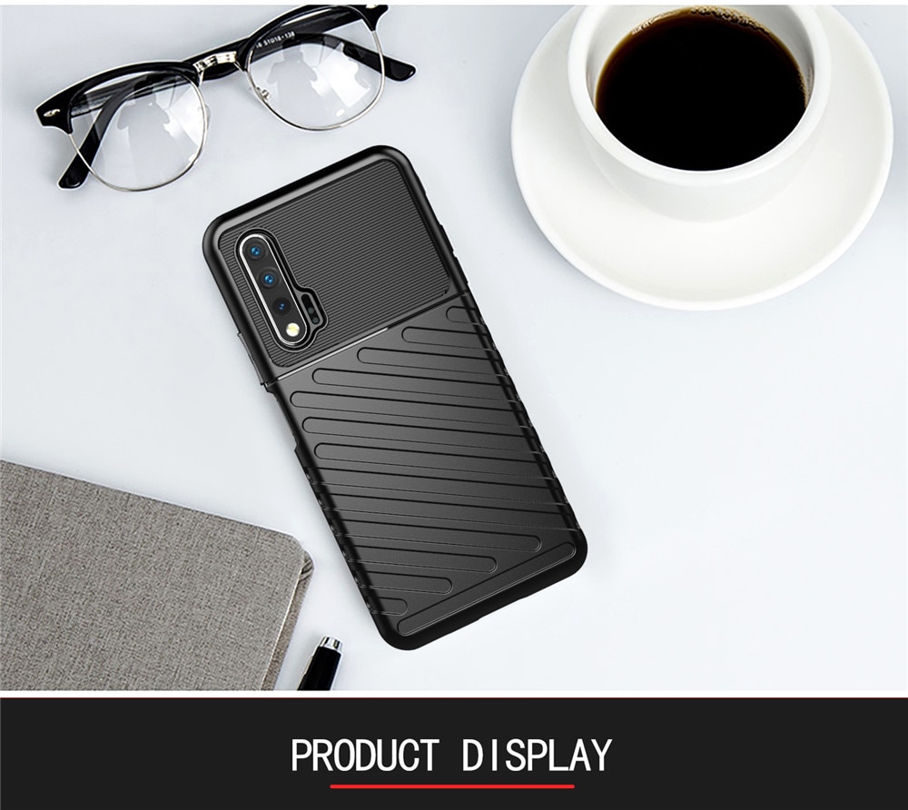 Case Huawei nova 6 #เคสฝาหลัง TPU อ่อน Thunder Series Twill Texture Soft TPU