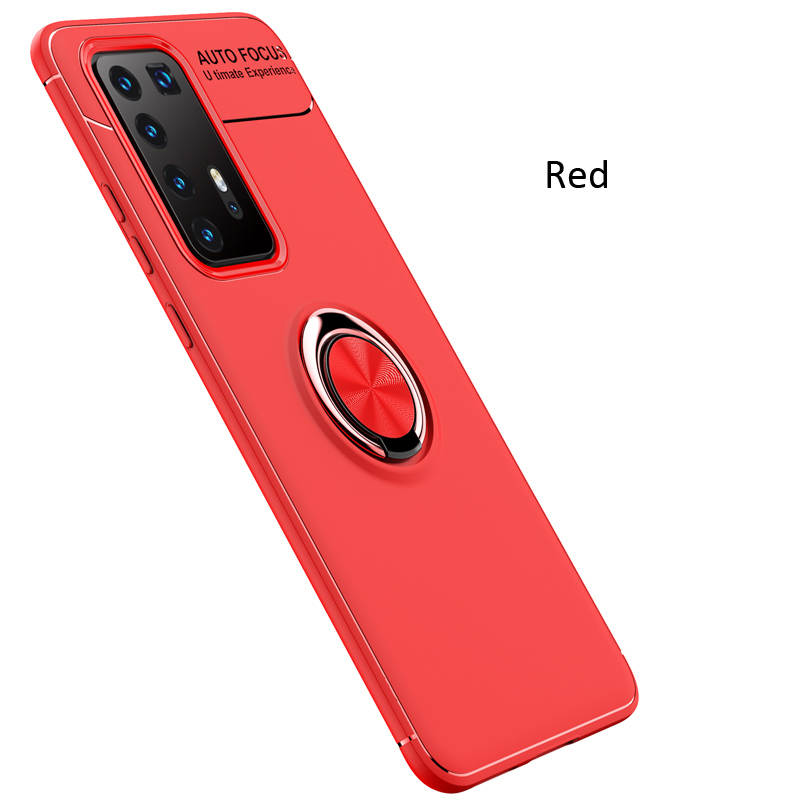Case Huawei P40 Pro#เคสฝาหลัง TPU Finger Ring Kickstand (แผ่นโลหะแบบ Built-in)