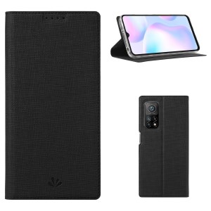 Case Xiaomi Mi 10T Pro #เคสฝาพับหนัง PU VILI DMX Cross Texture Leather คุณภาพดี