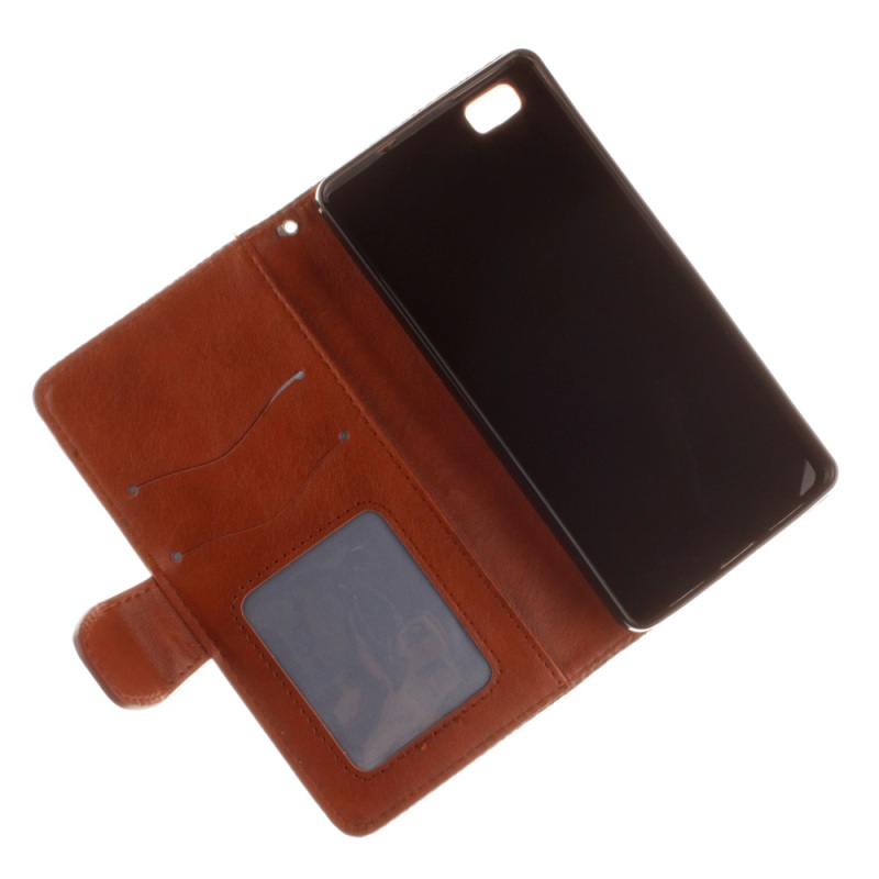 Case Huawei P8 Lite เคสฝาพับพิมพ์ลายนูน สไตล์กระเป๋าสตางค์ สวยงามทันสมัย
