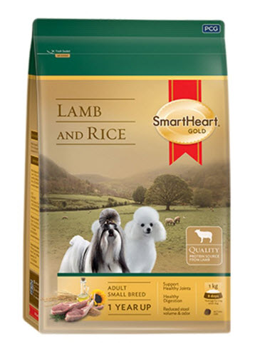SmartHeart Gold เม็ดสุนัขพันธุ์เล็ก รสแกะและข้าว 1kg