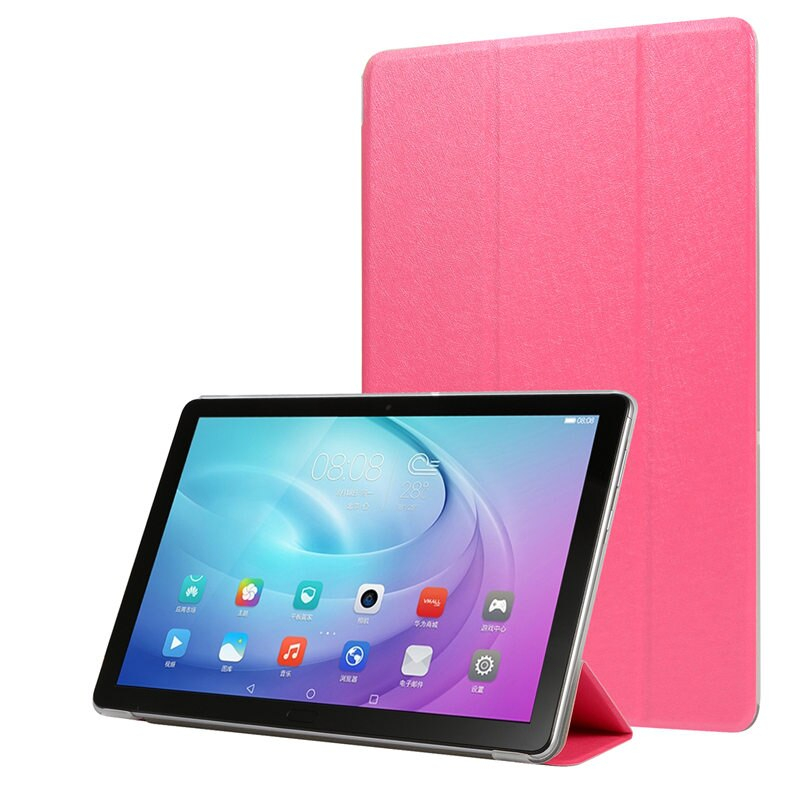 Case Samsung Galaxy Tab A 10.1 (2019) SM-T510 SM-T515 #เคสฝาพับแบบ 3 พับ Tri-fold Stand Leather Flip สำเนา