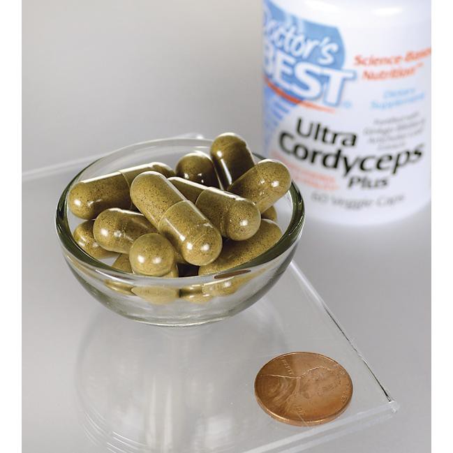 Doctor's Best® Ultra Cordyceps Sinensis 750mg* 60 Veggie Caps เห็ดถั่งเช่าทิเบตสกัดเพิ่มกำลังวังชา สดชื่น ยาอายุวัฒนะ