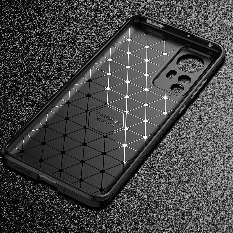 เคส Xiaomi 12 Pro #เคสฝาหลังนิ่ม Carbon Fiber Anti-drop TPU Protection