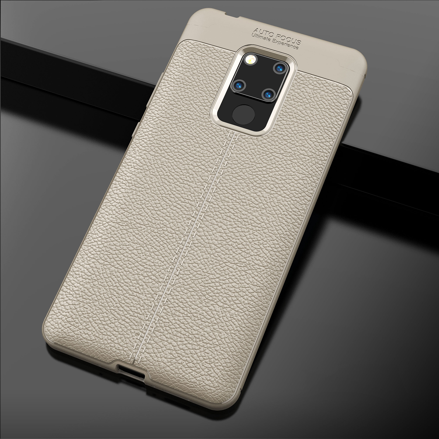 Case Huawei Mate 20 X #เคสฝาหลังTPU ผิวลิ้นจี่ช่วยป้องกันลายนิ้วมือและกันลื่นได้ดี