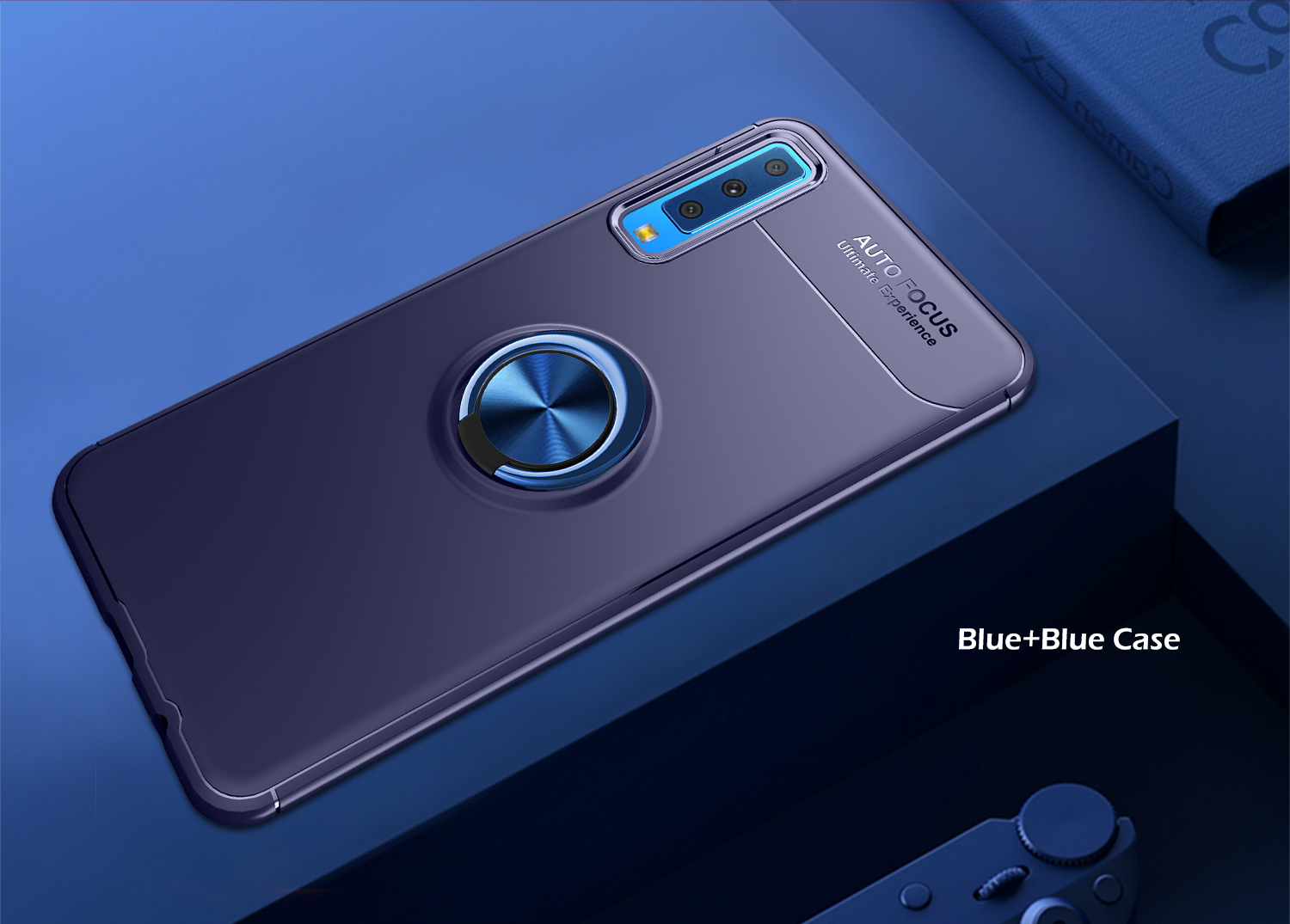 Case Samsung Galaxy A7 (2018) TPU #เคสฝาหลังมีแหวนสวมนิ้ว Finger Ring Kickstand (Built-in แผ่นโลหะ)