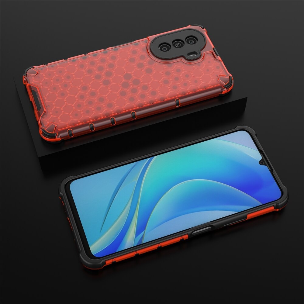 เคส Huawei Nova Y70 #เคสฝาหลังกันกระแทก Honeycomb Shock Absorber TPU + PC + Silicone Hybrid