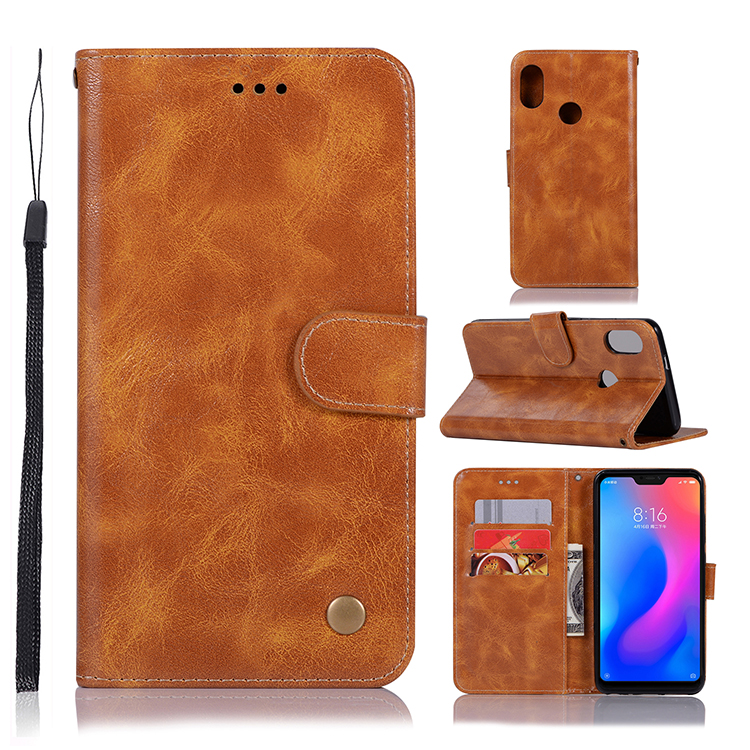เคส Xiaomi Redmi Note 6 Pro #เคสฝาพับเกรดพรีเมี่ยมแบบกระเป๋าสตางค์ หนัง PU Vintage
