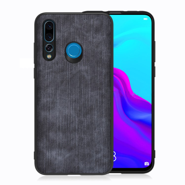 Case Huawei nova 4 #เคสฝาหลังรูปแบบ Cloth Texture PU Leather + TPU