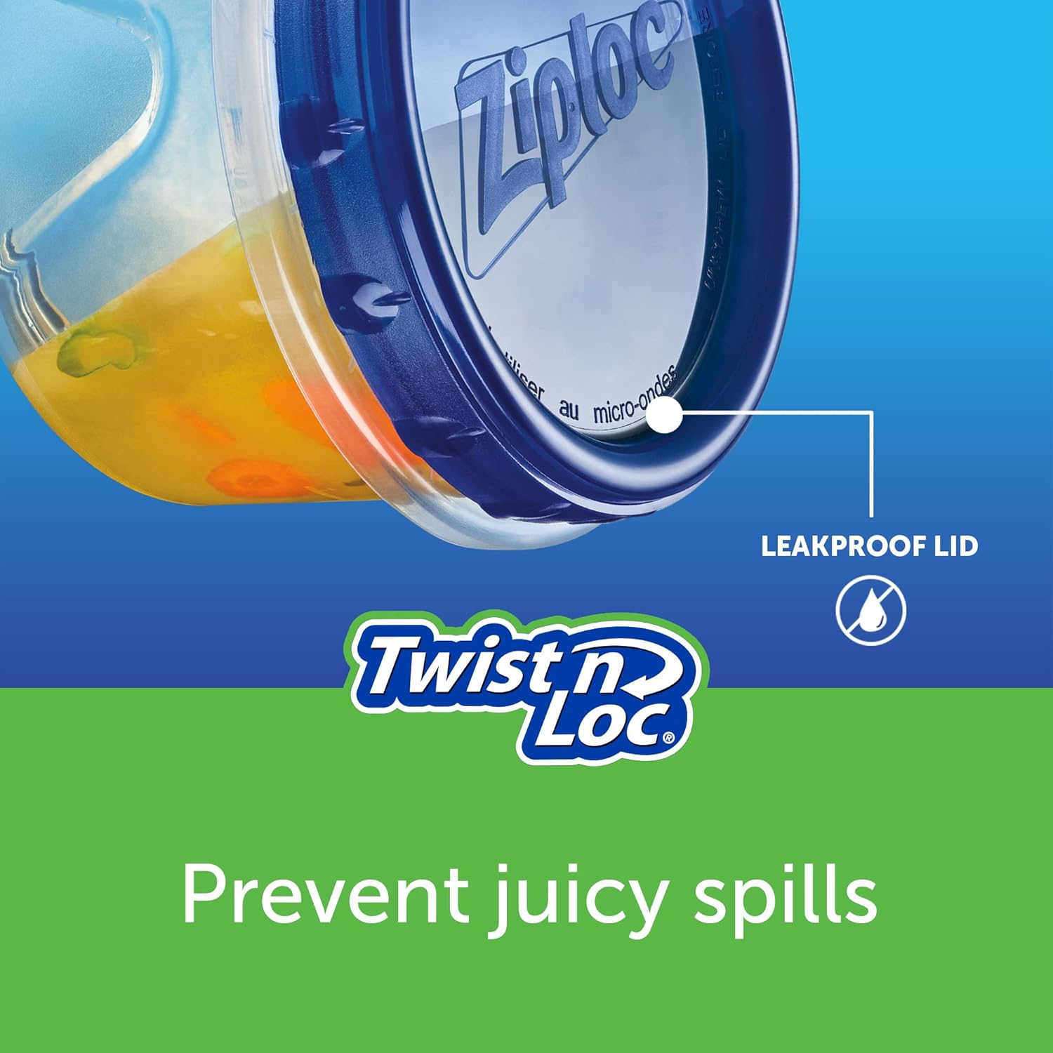 (Pre Order) Ziploc® Twist’n Loc Containers & Lids 8 oz., 4 Count กล่องพลาสติก ทรงกลมพร้อมฝาปิด สำหรับใส่อาหาร