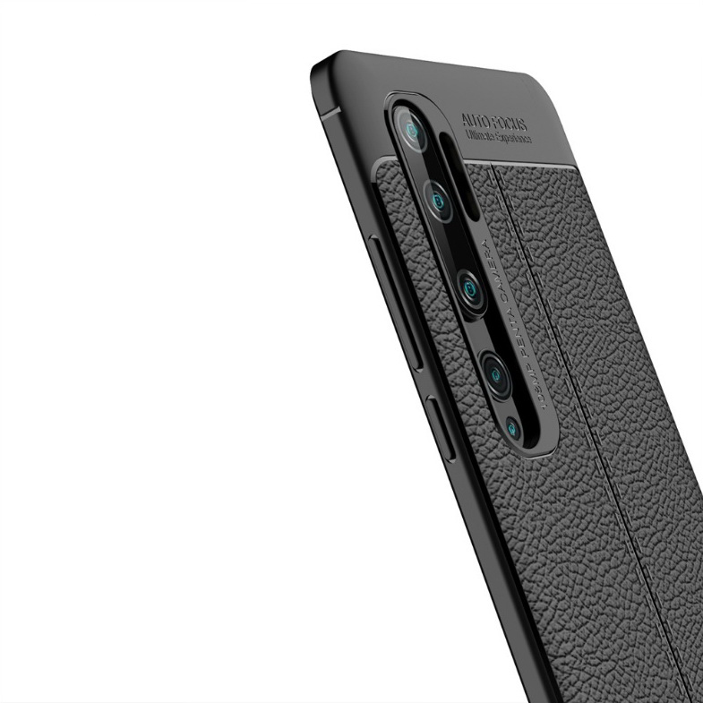 Case Xiaomi Mi Note 10 Pro #เคสฝาหลัง TPU ผิวลิ้นจี่ช่วยป้องกันลายนิ้วมือและกันลื่นได้ดี