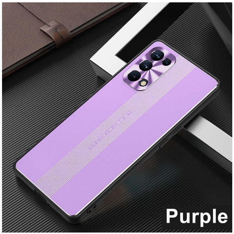 เคส OPPO Reno 5 Pro 5G #เคสฝาหลังไฮบริด Metal +TPU Shockproof metal back plate Phone Back Cover
