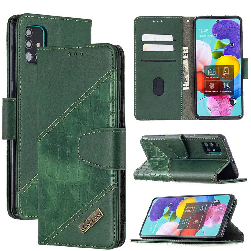 เคส Samsung Galaxy Note 10 Lite #เคสฝาพับหนัง PU ลายนูนมีช่องเสียบบัตร Luxury Crocodile Texture Wallet Emboss Leather Stand Phone Case