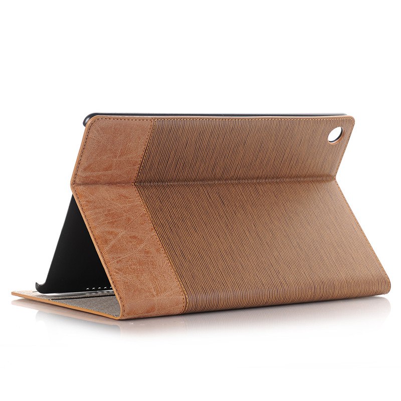 Case Huawei MediaPad M5 Pro (10.8 นิ้ว) #เคสฝาพับกระเป๋าสตางค์หนัง PU สมาร์ท 2 สี Bi-color Smart Stripe Leather Wallet