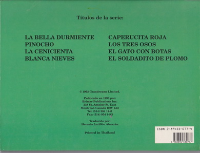 Pinocho หนังสือการ์ตูน Pop-Up ภาษาสเปน (พิมพ์ในไทย) **สินค้าหมด**