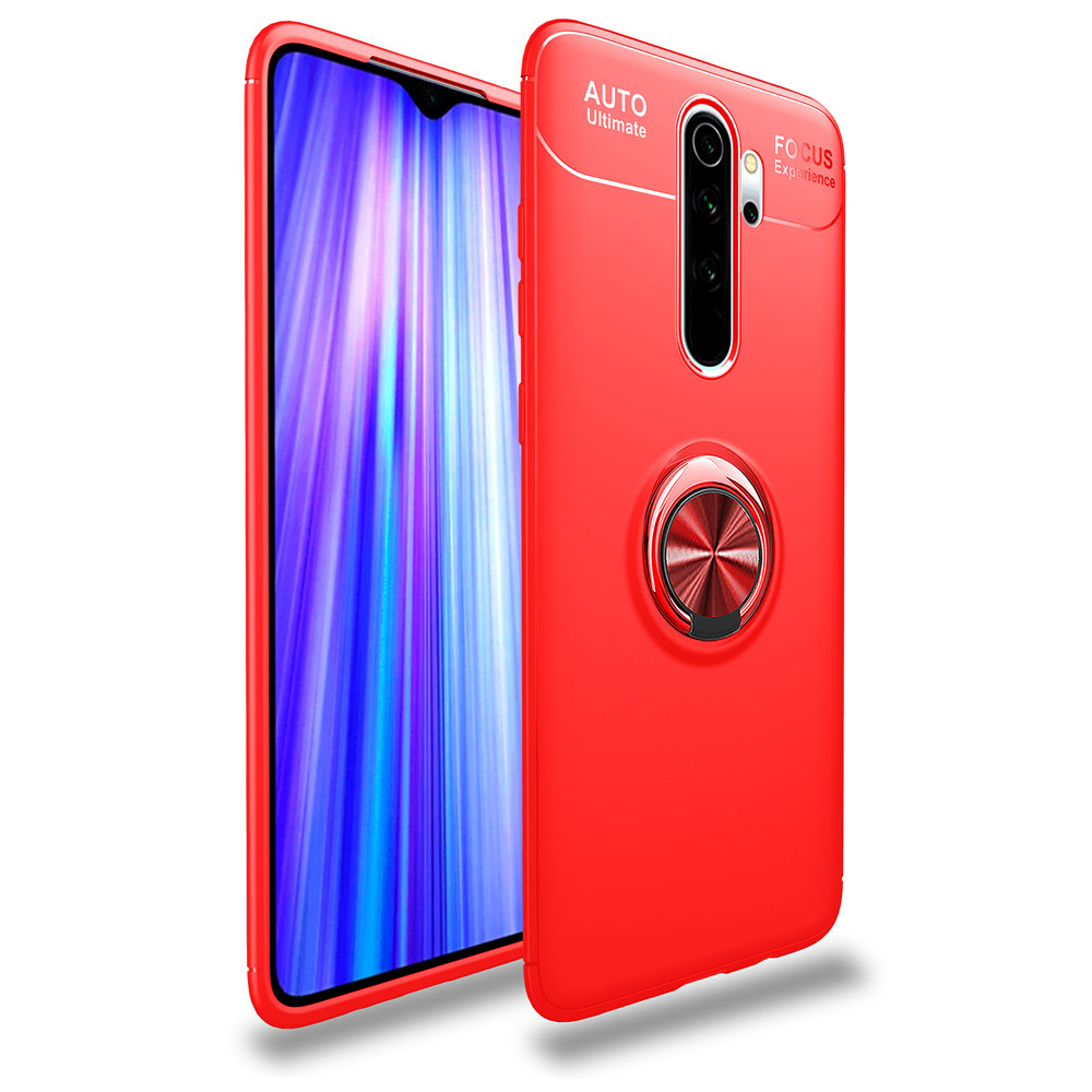 Case Xiaomi Redmi Note 8 Pro #เคสฝาหลัง TPU Finger Ring Kickstand (แผ่นโลหะแบบ Built-in)