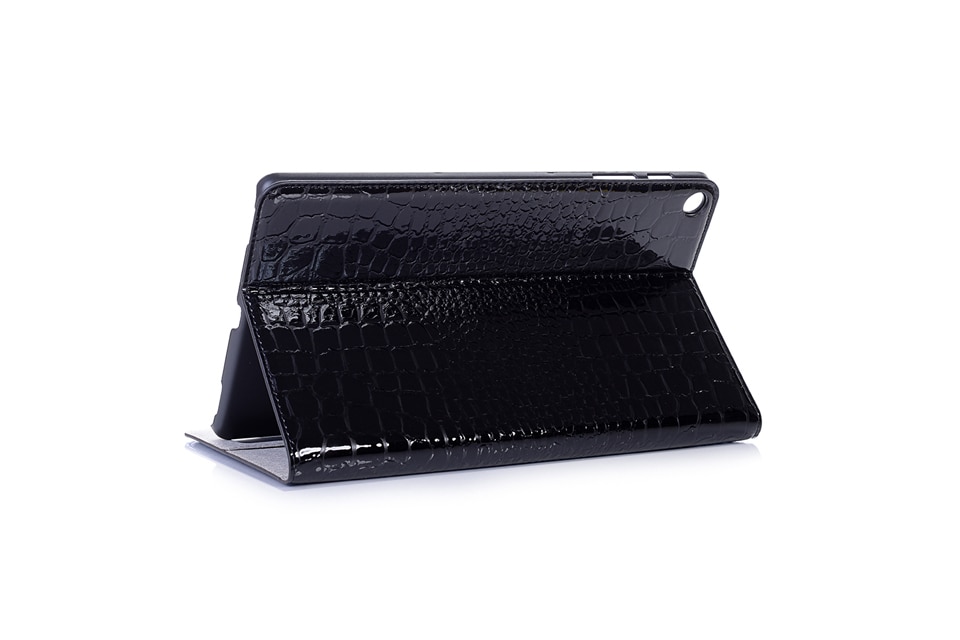เคส Huawei MediaPad M5 Lite 8 #เคสฝาพับแบบกระเป๋าสตางค์ลายผิวหนังจระเข้ Crocodile Texture