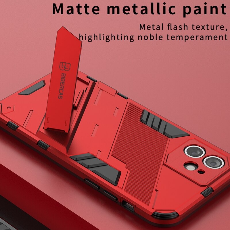เคส Xiaomi Mi 11 Ultra #เคสฝาหลังพลาสติก ไฮบริด TPU + Kickstand