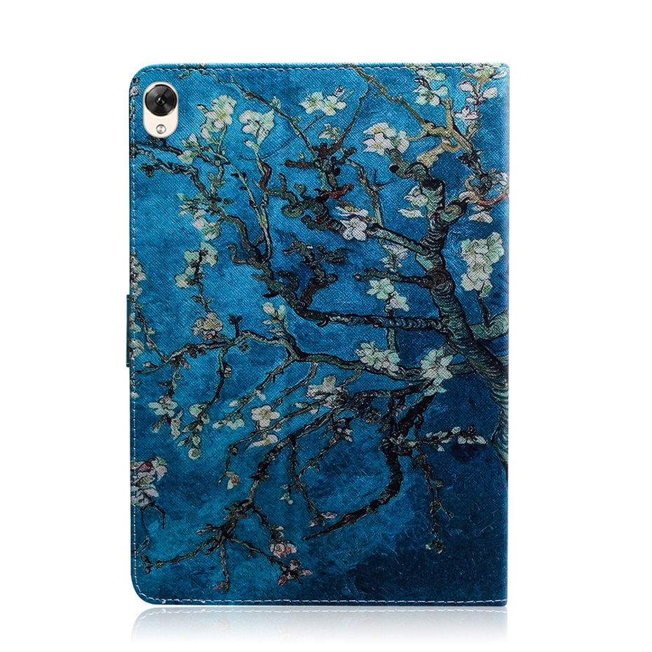 เคส Samsung Galaxy Tab S6 SM-T860 SM-T865 #เคสฝาพับพิมพ์ลายหนัง PU + TPU สไตล์กระเป๋าสตางค์
