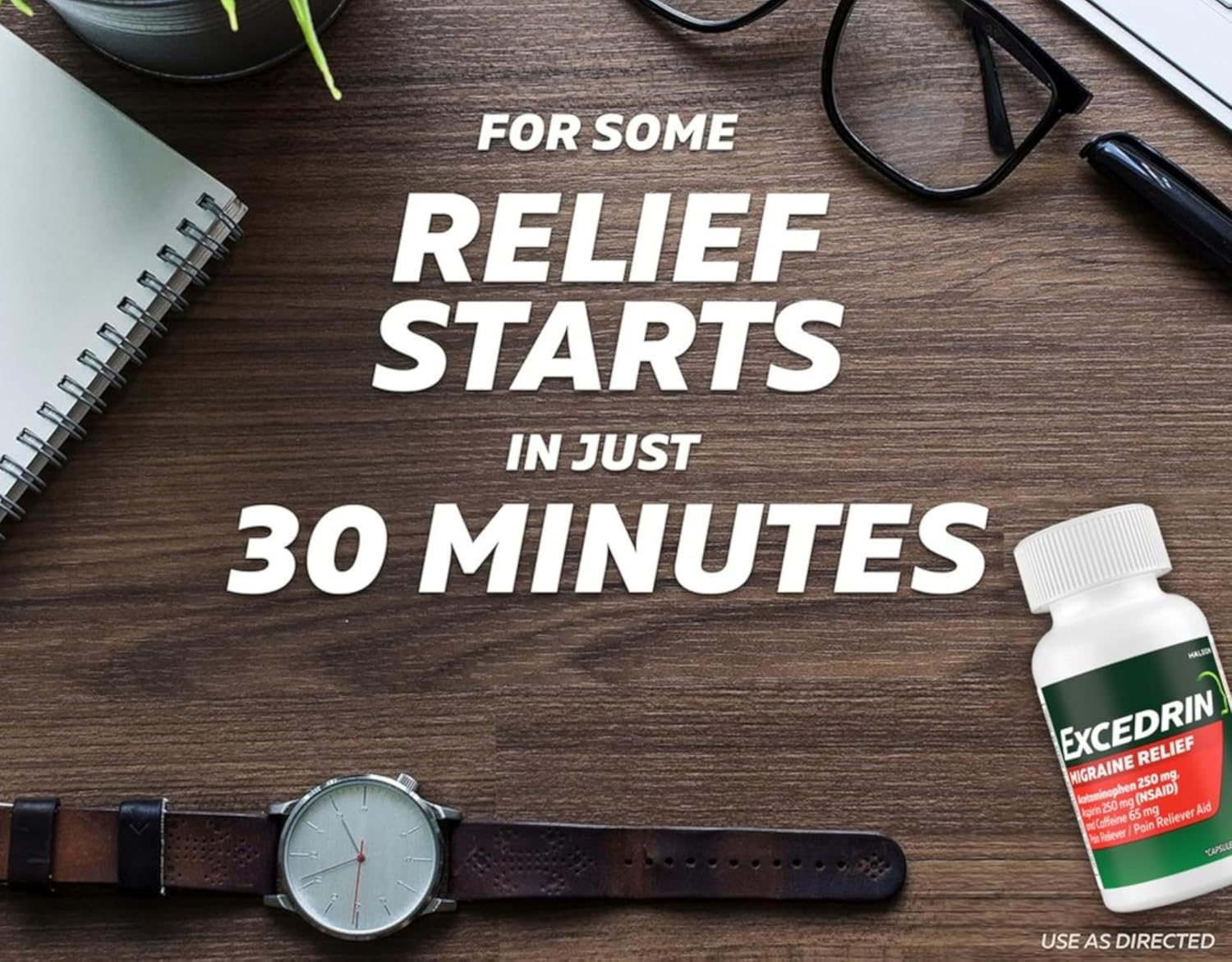 Promotion!! Excedrin® Migraine Relife 24 Caplets 3 Pack แถมฟรี Tylenol 500 mg 10 Caplets 1 ชิ้น