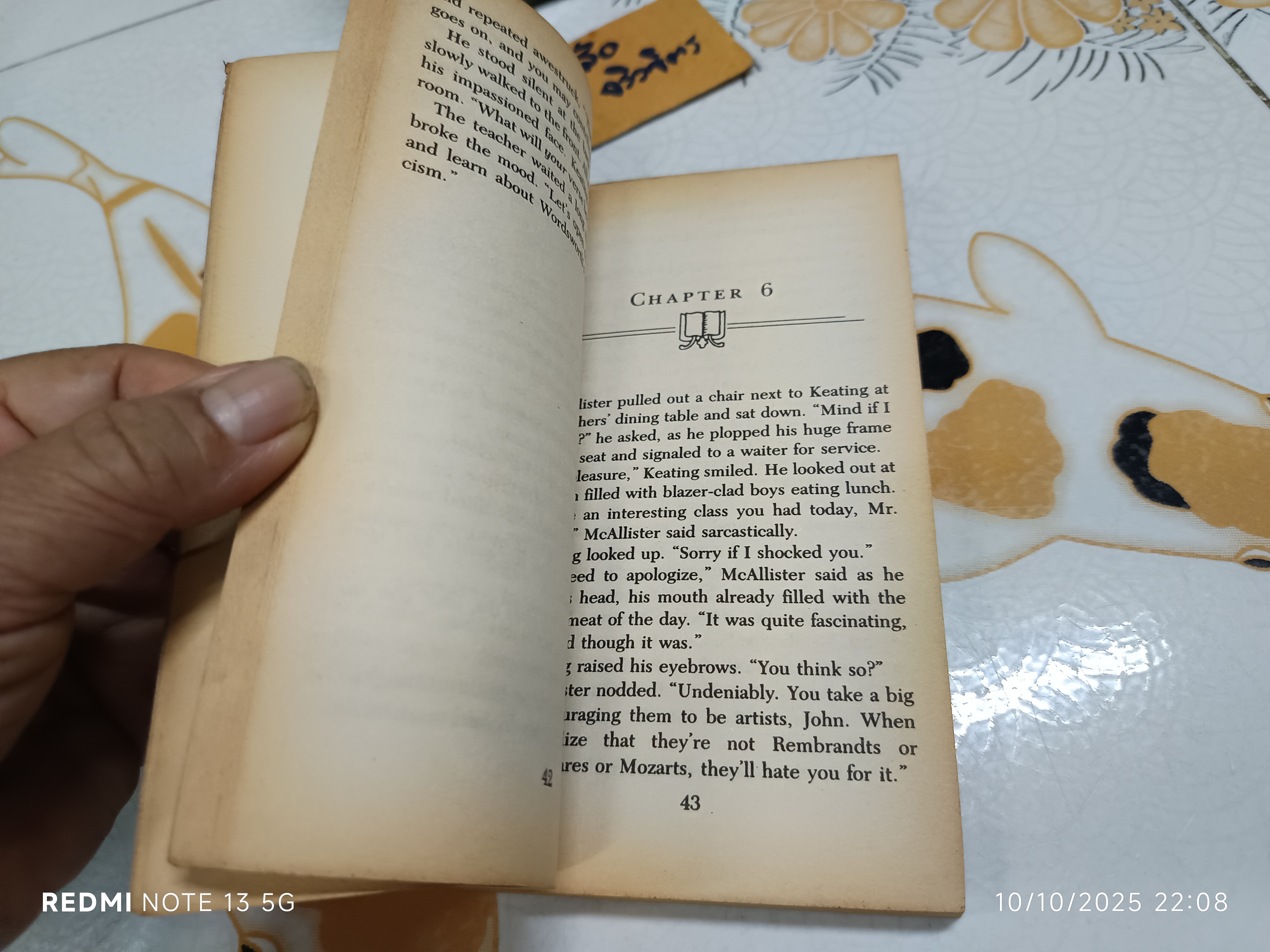 Dead Poets Society A novel by N. H. Kleinbaum 1995 **สินค้าหมด**