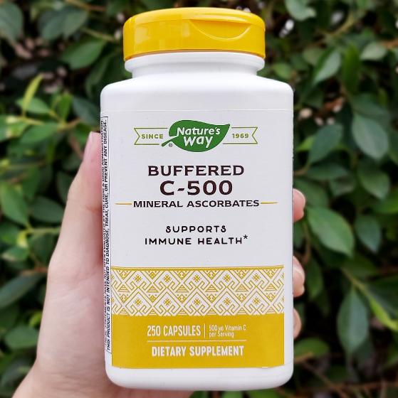(Pre Order) Nature's Way® Buffered C-500 mg 250 Capsules วิตามินซี สูตรบัฟเฟอร์ ไม่เป็นกรด