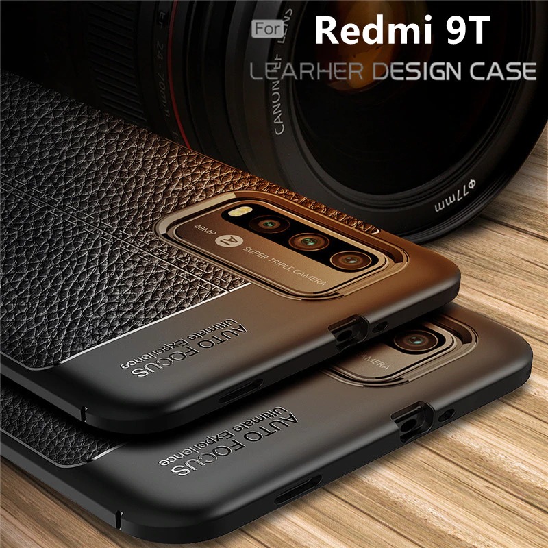 Case Redmi 9T ฝาหลัง TPU #เคสผิวลิ้นจี่ช่วยป้องกันลายนิ้วมือและกันลื่นได้ดี