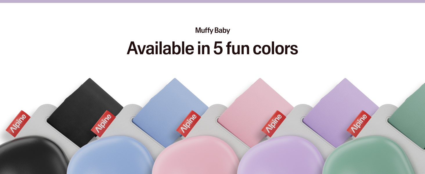 Alpine® Muffy Baby MB2 Size S ที่ปิดหู ลดเสียงรบกวน สำหรับทารกและเด็กเล็ก ที่อุดหู