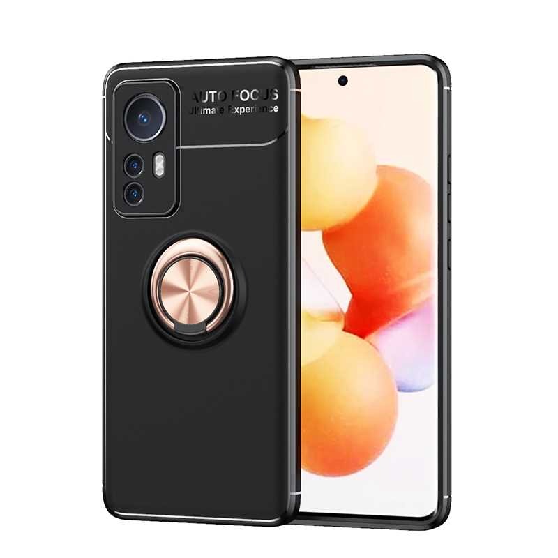 เคส Xiaomi 12 Pro #เคสฝาหลัง TPU Finger Ring Kickstand (แผ่นโลหะแบบ Built-in)