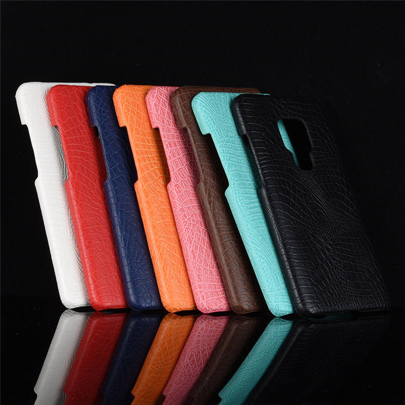 Case Huawei Mate 20 #เคสฝาหลังพลาสติกแข็งเคลือบหนัง PU ลายผิวหนังจระเข้