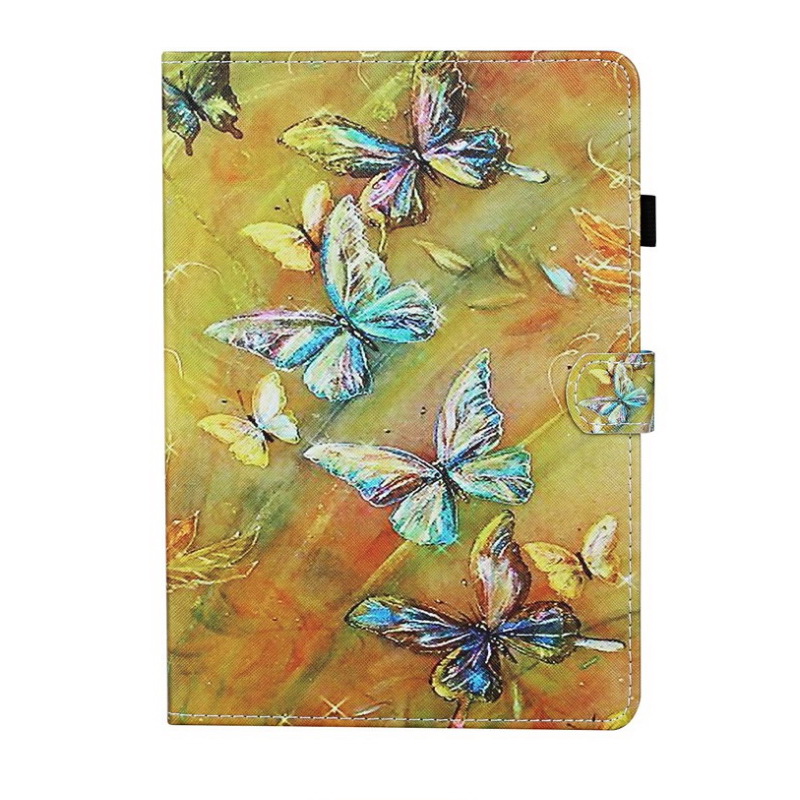 Case Samsung Galaxy Tab S6 Lite 10.4 SM-P610 P615 P617 #เคสฝาพับหนัง PU พิมพ์ลาย Pattern Printing PU Leather Flip