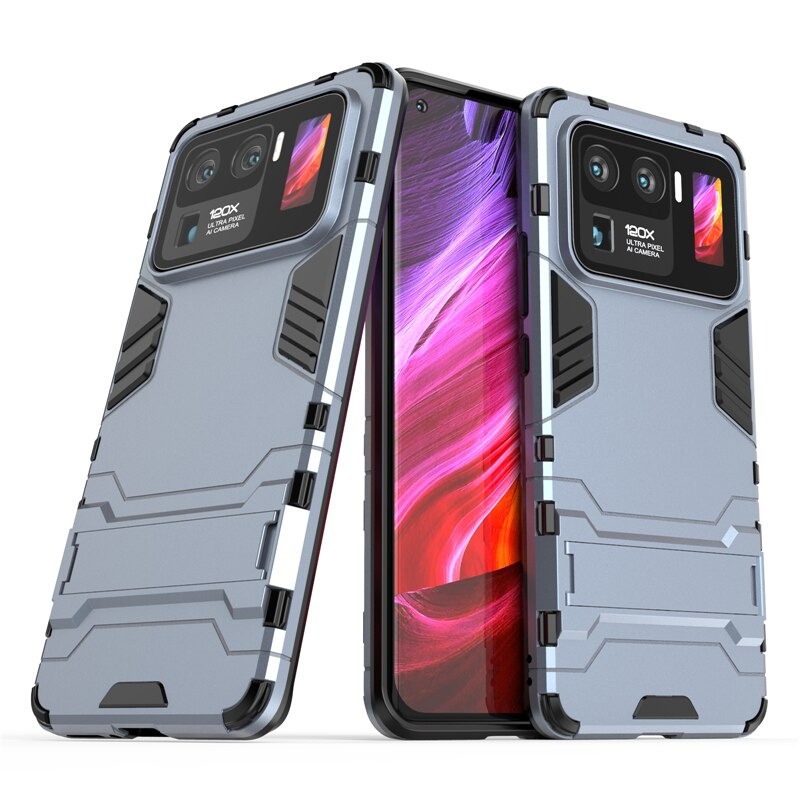Case Xiaomi Mi 11 Ultra #เคสฝาหลังพลาสติก ไฮบริด TPU + Kickstand