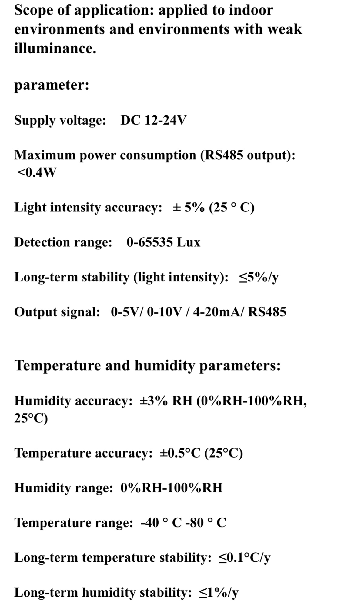 เซนเซอร์วัดความเข้มแสง Light Lumen Sensor